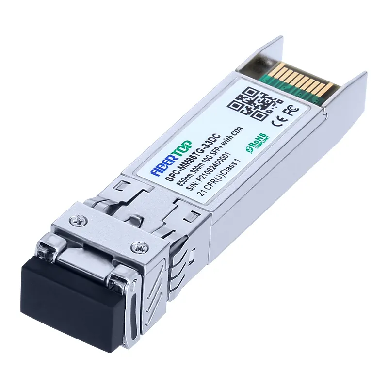 Transceptor 10G SR SFP+ con fibra multimodo CDR de 850 nm y 300 m LC DOM 1
