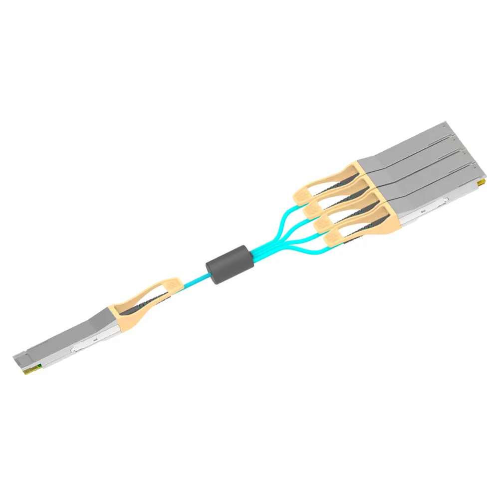 Adaptador de 200G QSFP28-DD a 4 x 50G QSFP28 AOC 1