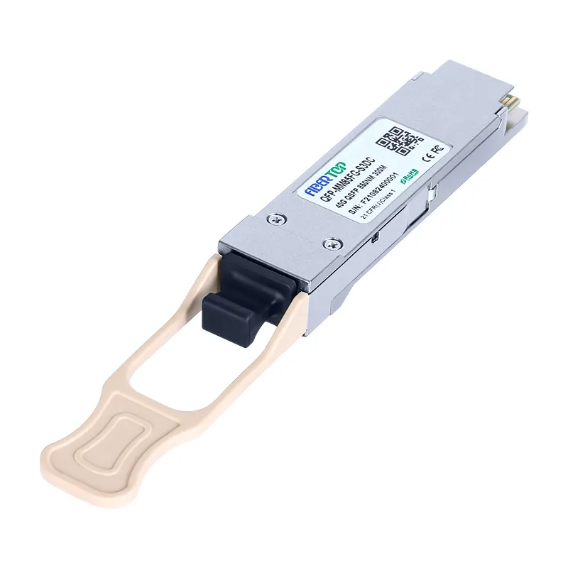 FIBERTOP 40G SR QSFP+ MMF 850nm 300m MPO DOM Transceiver Module 1