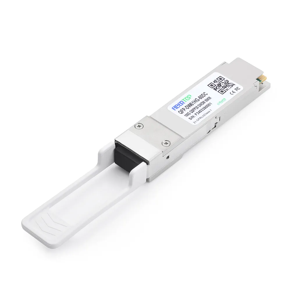 100G DWDM QSFP28 CH15～CH61 SMF 80km LC DOMトランシーバーモジュール 1