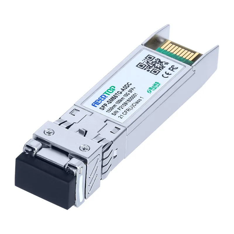 Módulo transceptor FIBERTOP 10G SFP+ SMF 1550nm 100km LC DOM 1