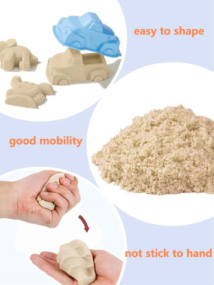 Customized1kg rabbit plastic box toy set with molds play magic sand Manufacturer | IBIZA 16