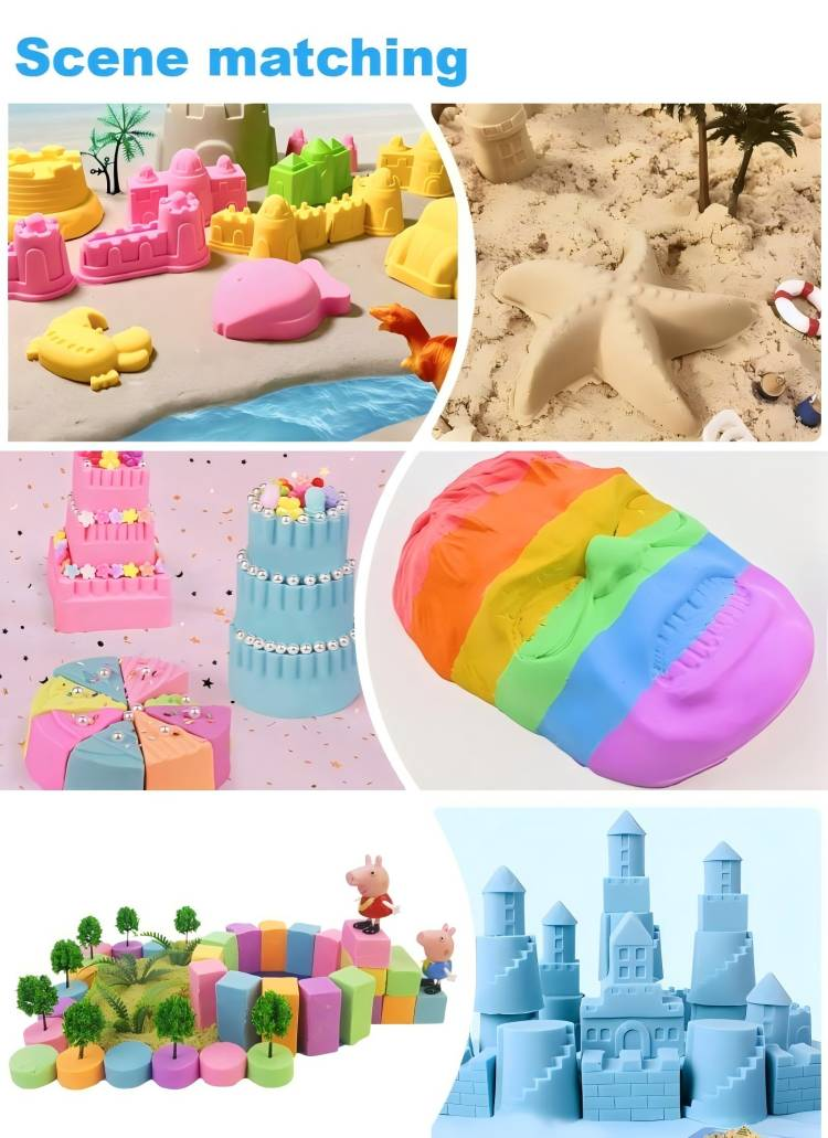 Customized1kg rabbit plastic box toy set with molds play magic sand Manufacturer | IBIZA 18