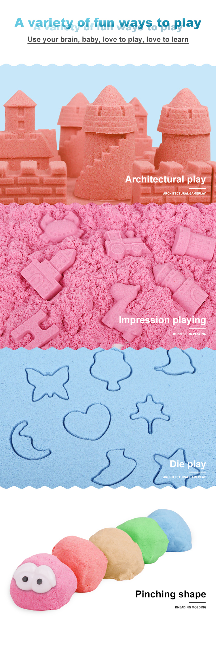 IBIZA - Playing Purple toy sand magic sand set DIY sand PRODUCTS 9