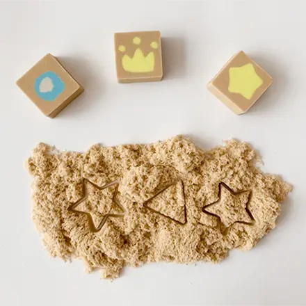 IBIZA - DIY magic sand toy for kids wholesale bulk sensory sand set Small square shape PRODUCTS 1