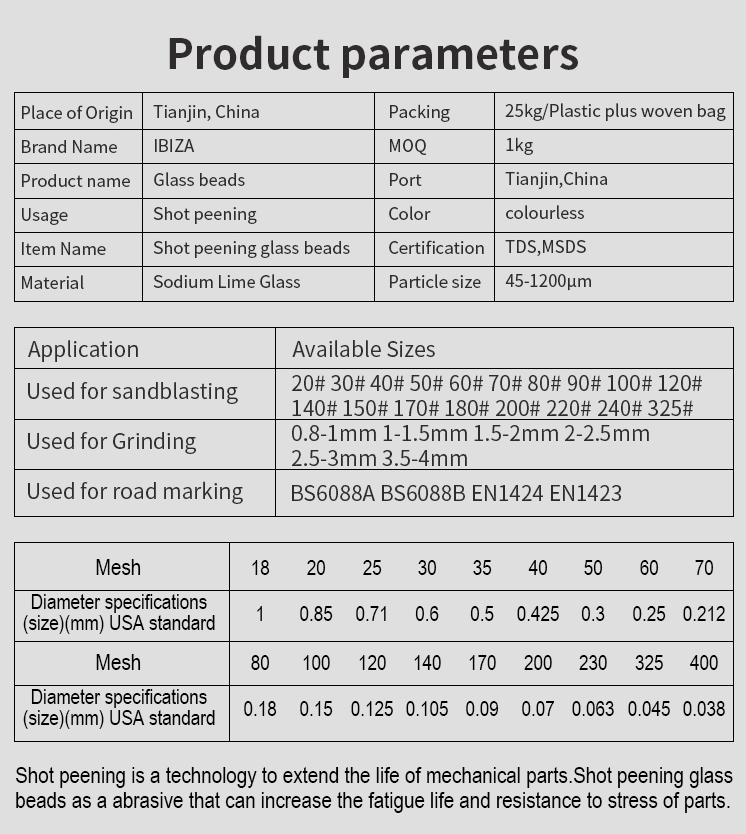 IBIZA - Glass Spheres Abrasive Glass Microspheres wholesale blasting glass beads PRODUCTS 9