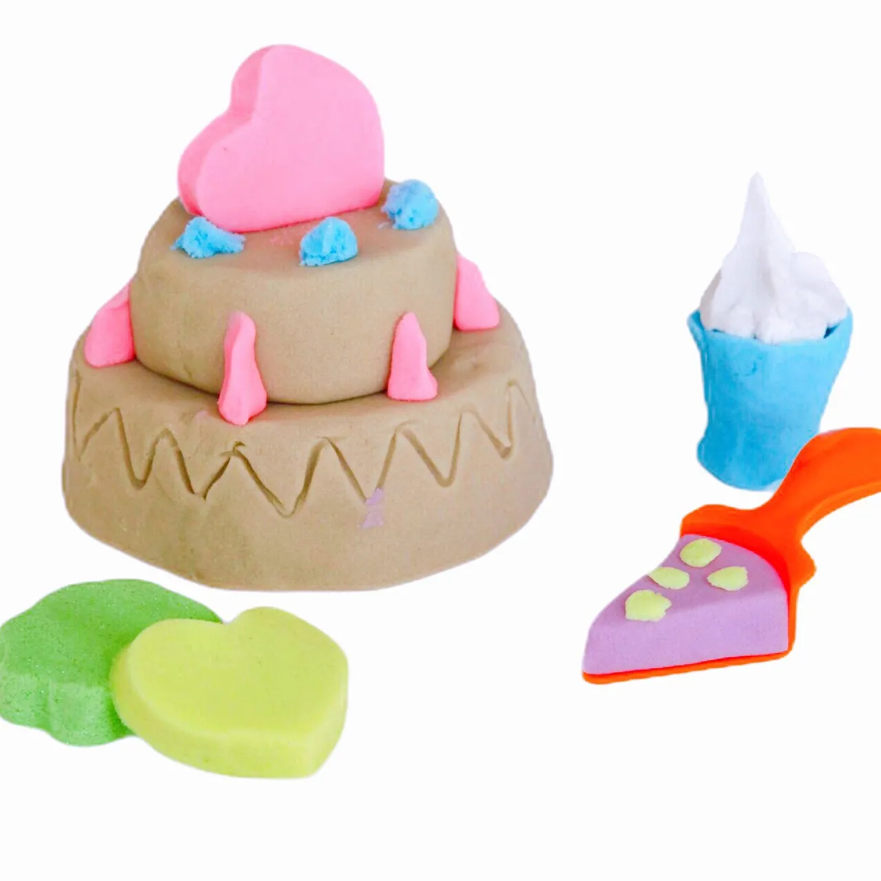 IBIZA - DIY Colorful Magic Sand Toy pink green yellow blue natural colors Play model sand PRODUCTS 1