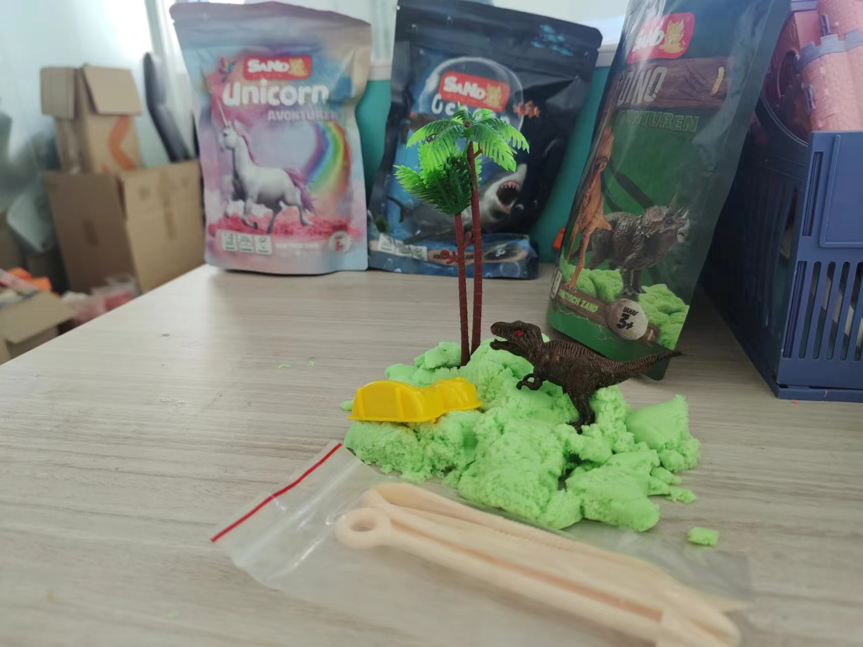 High Quality sensory magic Sand dinosaur toy theme Wholesale - TIANJIN IBIZA GLASS BEAD CO.,LTD. IBIZA 2