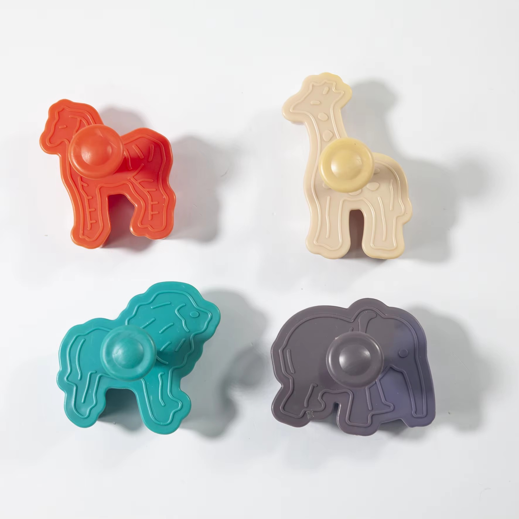 Lemongaga Play Dough Tools Set for Kids-4 Pcs Animals,Clay Press Tool,Creative Kids Toys Gift 2