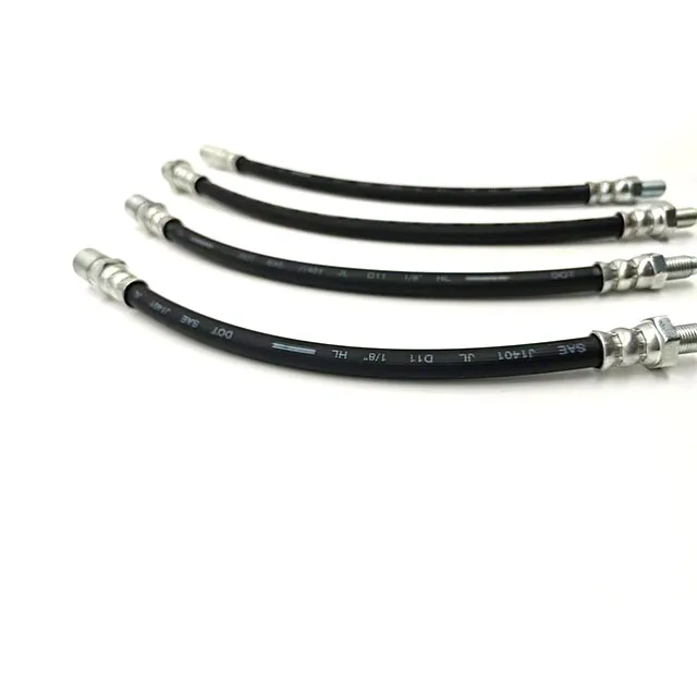 OE Replacement Brake Hose Assembly, Direct Fit Front Rear 4