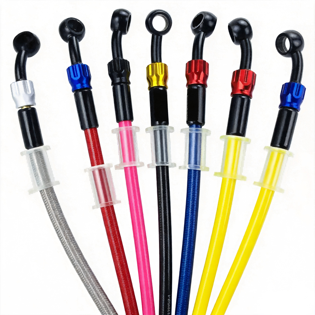 Track Racing Brake Line Kit with Low-Expansion PTFE Hose 2