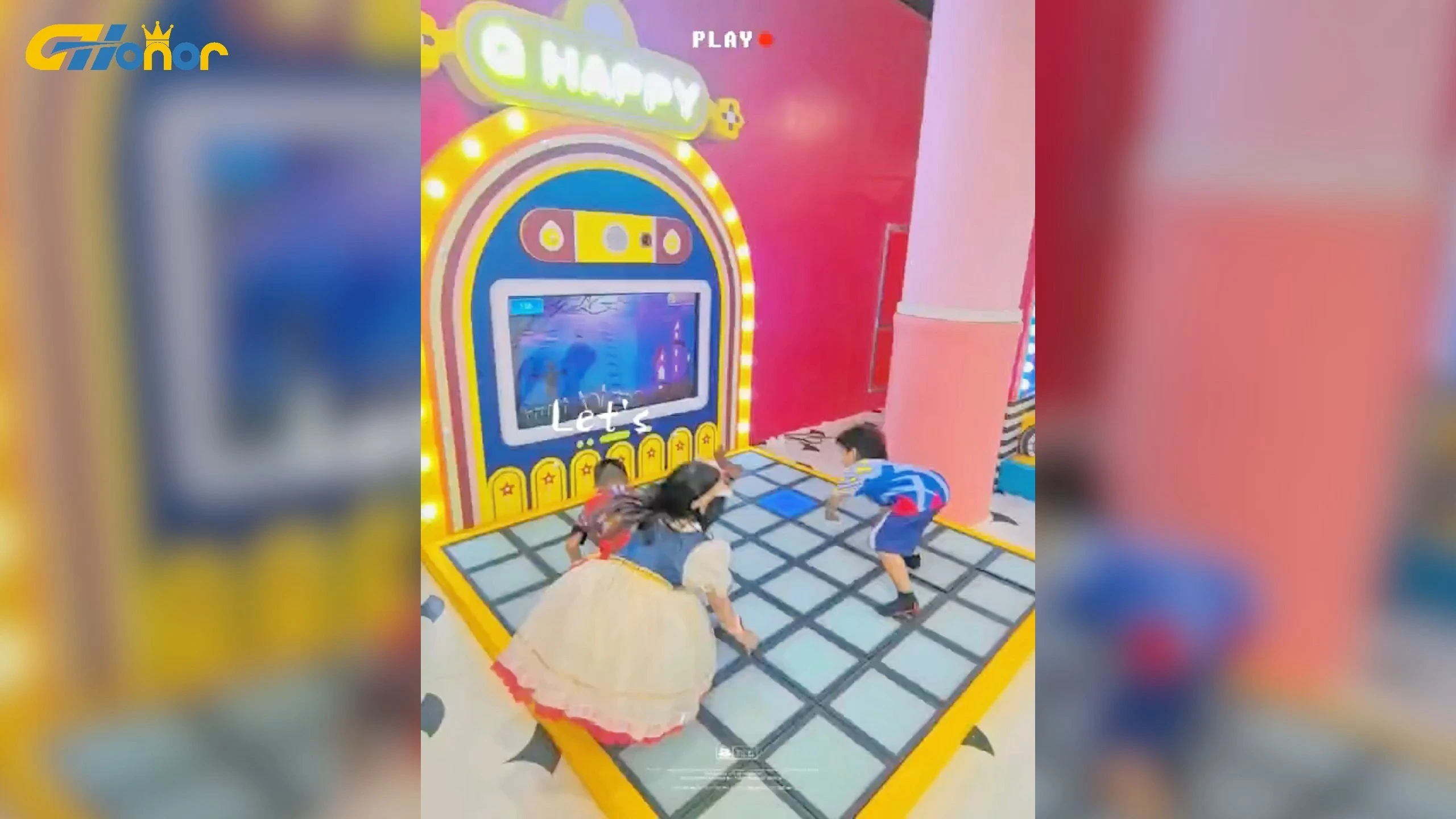 Hopscotch Arcade Machine | Interactive LED Floor Grid Jump Game for Kids & Families 1