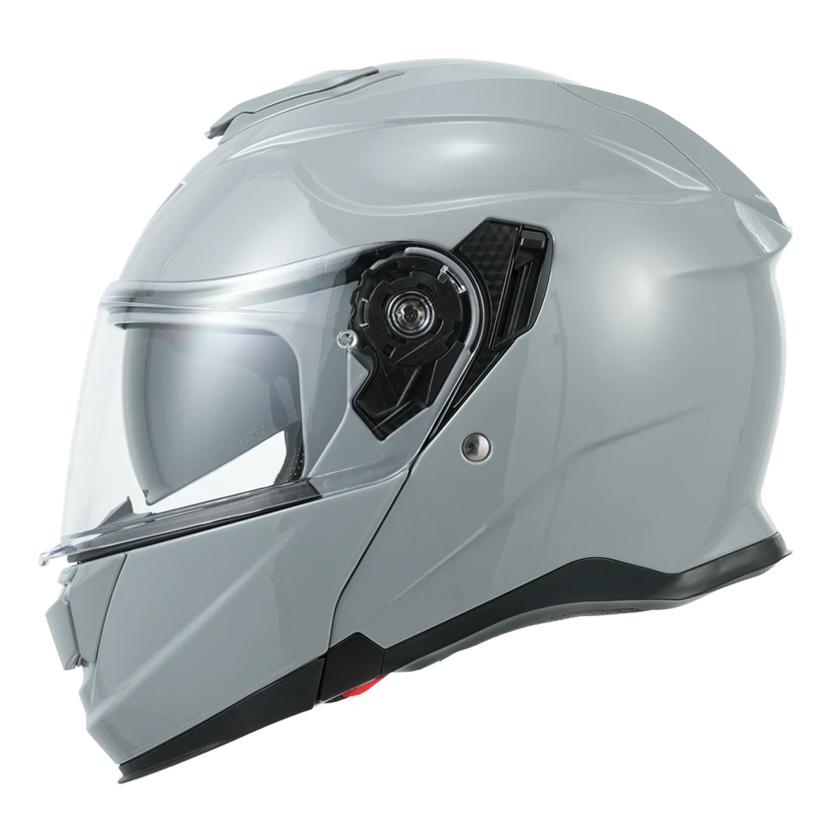 MY Motorcycle Helmets Flip up FF935 Solid Mardo Grey ABS+EPS Shell ECE R 22.06 and DOT Approved 1