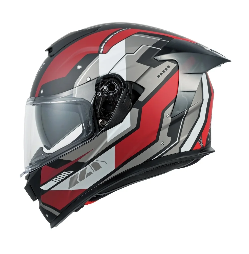 MY Full Face Helmet Bike Helmets for Men FF936 matte black/red Dual Visors Helmet 1