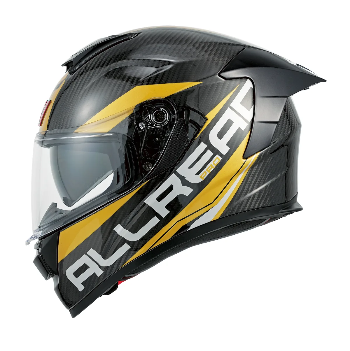 MY best Full carbon fiber Motorcycle Helmet  FF936 ——Golden White Cool Fashion Helmet 1