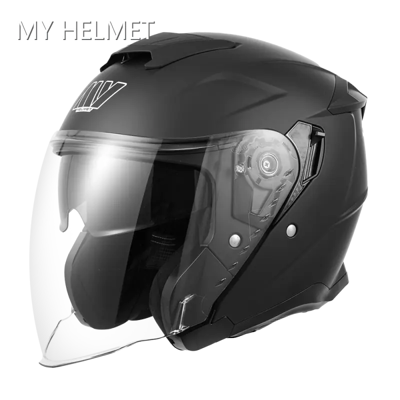 Motorcycle Helmet Black Open Face Motorcycle Helmets with Good Price 1