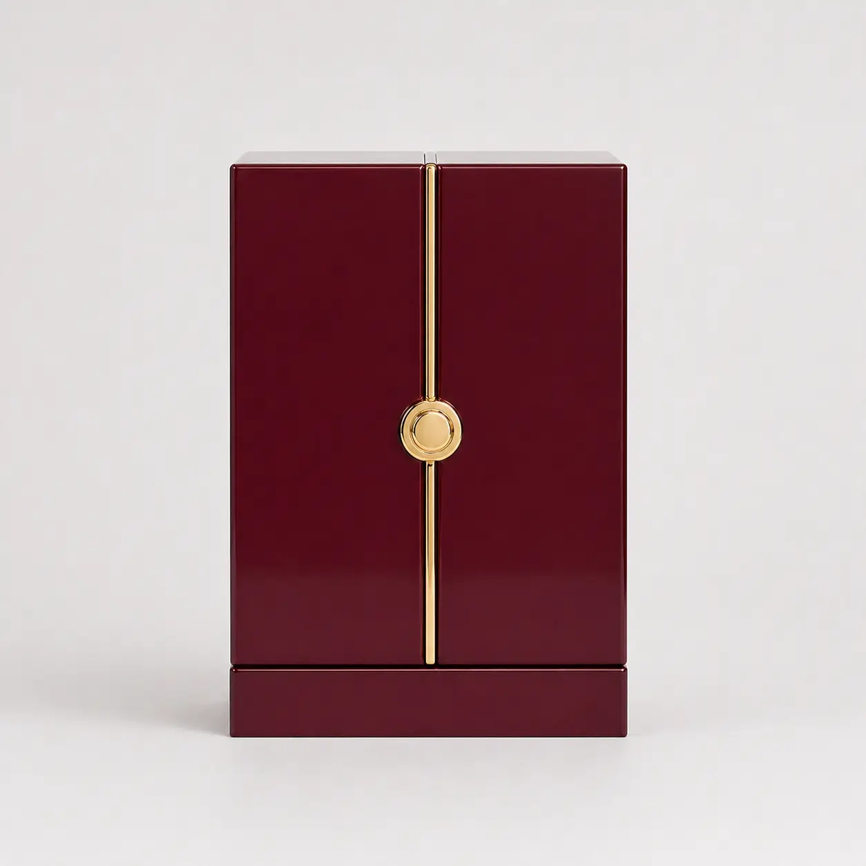 Burgundy Hinged Luxury Perfume Presentation Box Set 1