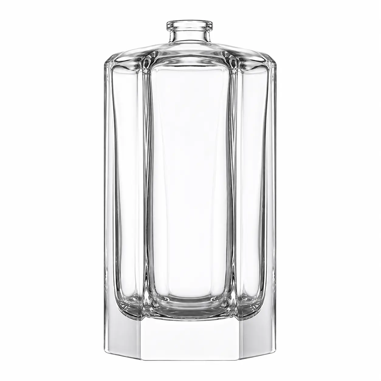 Five-Style Clear Glass Perfume Bottle Collection for Custom Brand Packaging 1