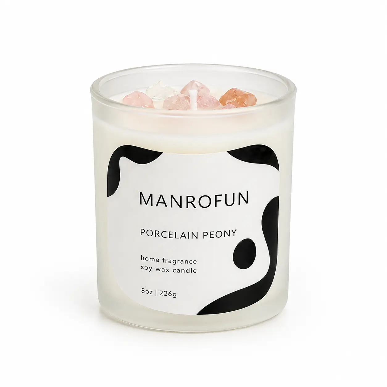 Private Label Soy Candle Jar Set with Monochrome Gift Box Packaging 1