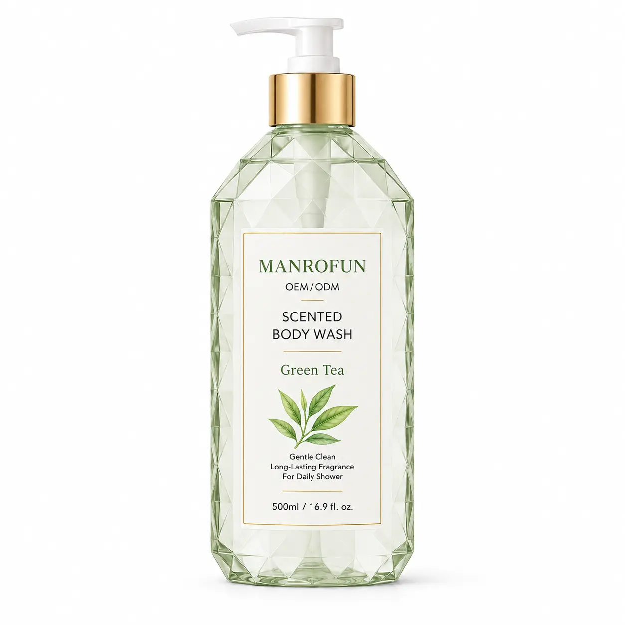 Luxury Diamond Bottle Fragrance Body Wash Pump Shower Gel OEM ODM Supplier 1