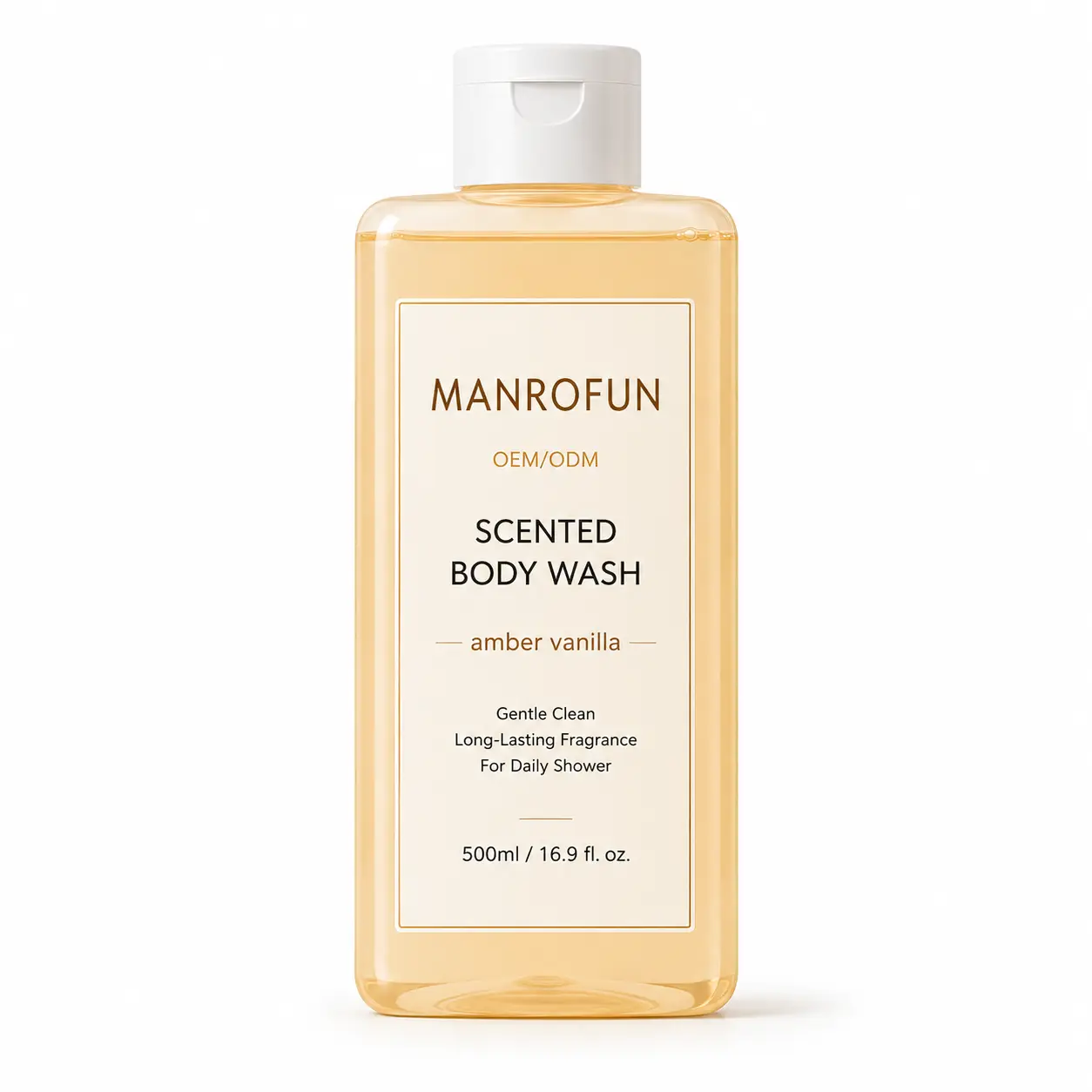 Minimalist Clear Bottle Fragrance Body Wash Moisturizing Shower Gel OEM ODM Supplier 1