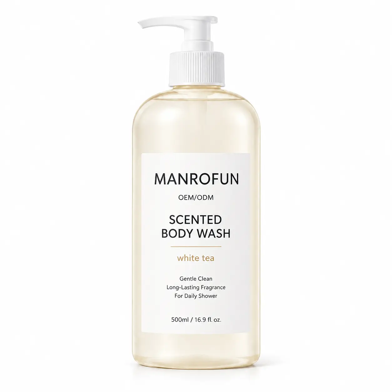 Transparent Round Bottle Moisturizing Body Wash Private Label Shower Gel OEM Supplier 1