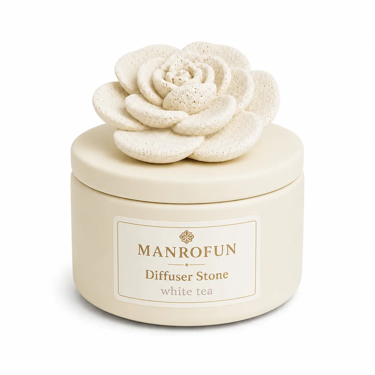 Luxury Flower Diffuser Stone Ceramic Aroma Jar Home Fragrance Gift Set 1
