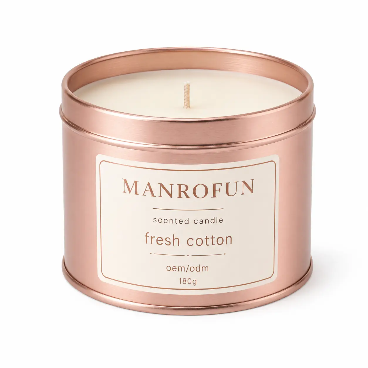 Brushed Metal Scented Candle Tin Collection for Private Label Fragrance Brands 1