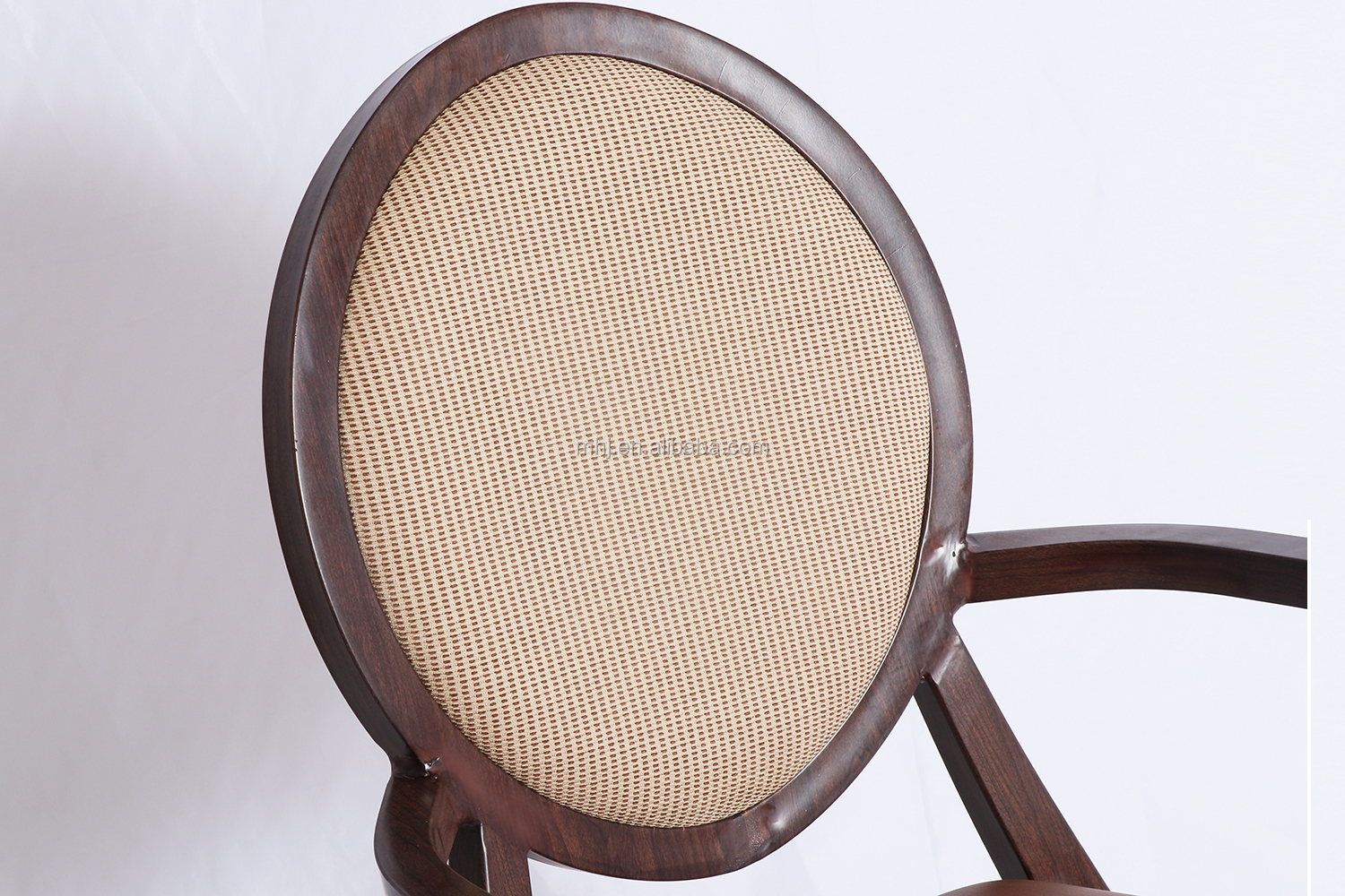 MHJ furniture - Hotel Dining Room Upholstered Dining Chair Mobile Armrest Banquet Chair With Wheel Aged & Nursing home seating 10