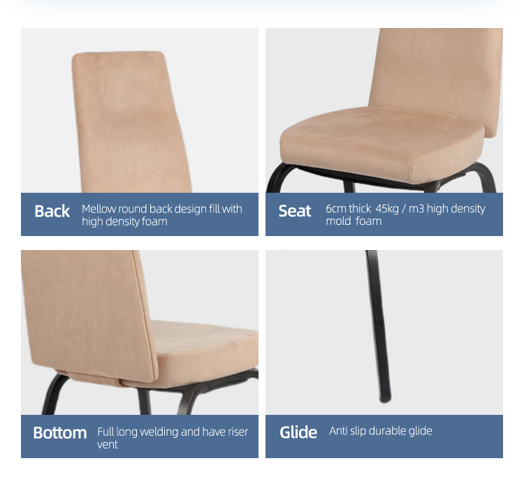 wholesale aluminum stackable flexback hotel banquet event chairs