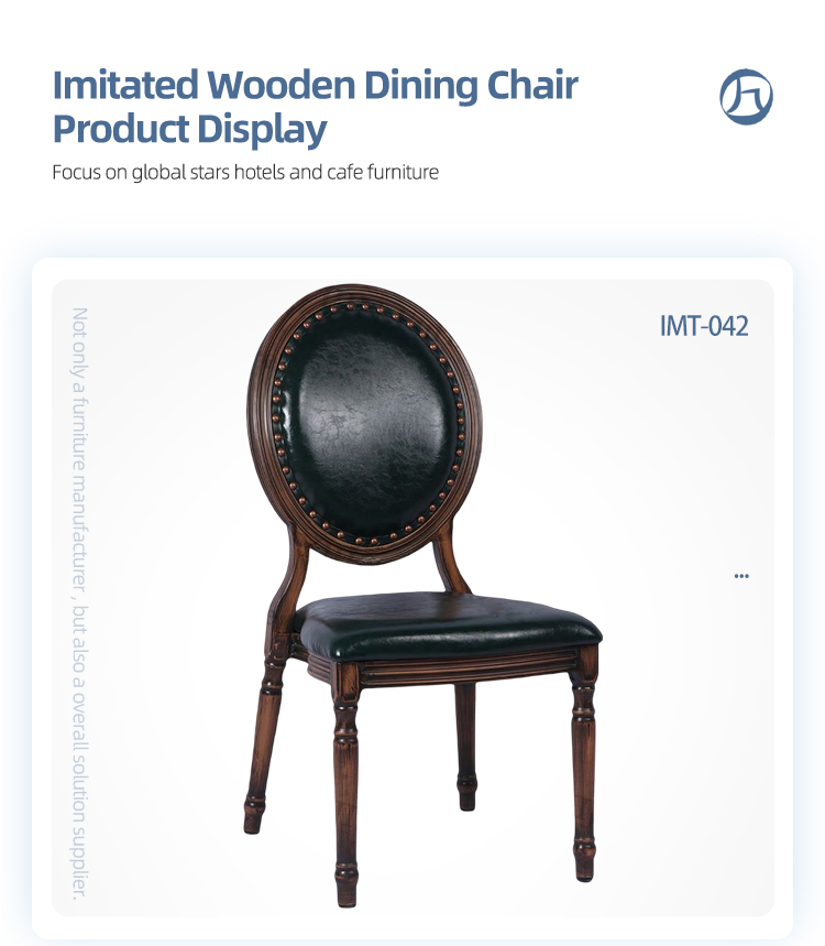 wholesale round back wood look aluminum rivet hotel wedding banquet louis chair