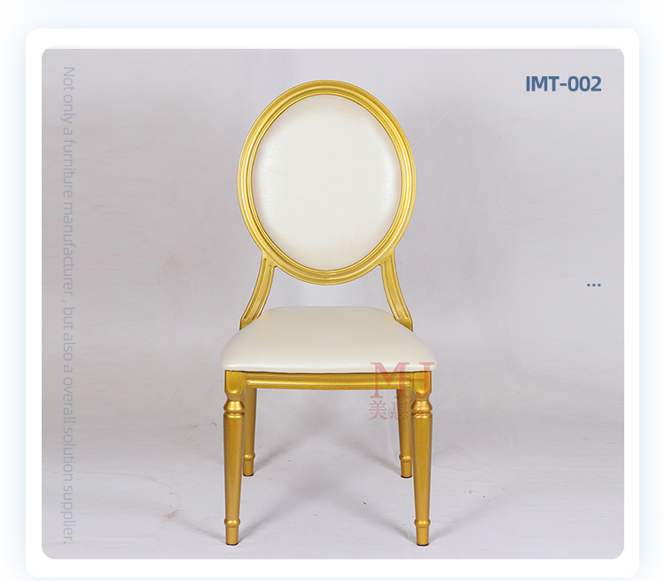 Wholesale stackable french style aluminium frame wedding banquet chair for dining