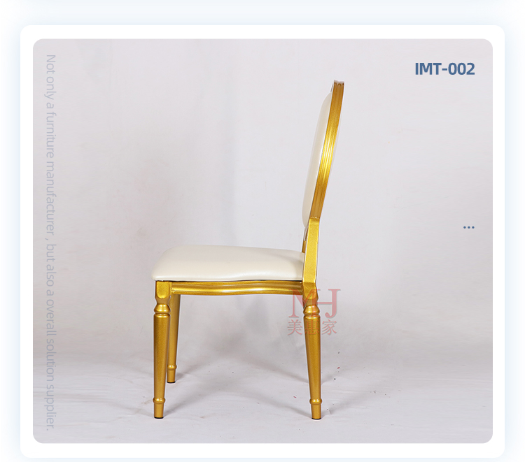 Wholesale stackable french style aluminium frame wedding banquet chair for dining