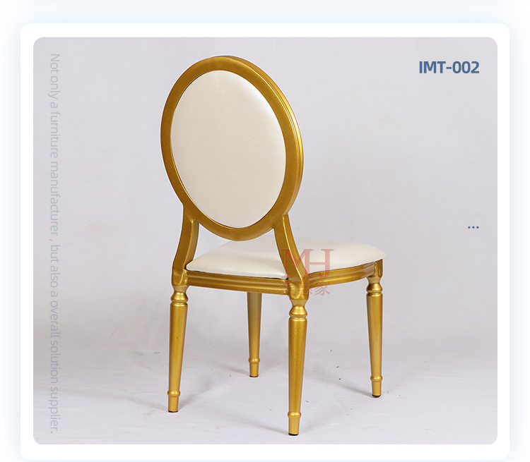 Wholesale stackable french style aluminium frame wedding banquet chair for dining