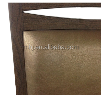 MHJ furniture - High Quality Morgan Wood Look Aluminum Armrest Banquet Dining Chair Aged & Nursing home seating 11