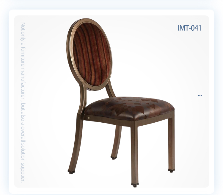 2023 hot sale Antique design stackable wedding banquet round back Louis chairs