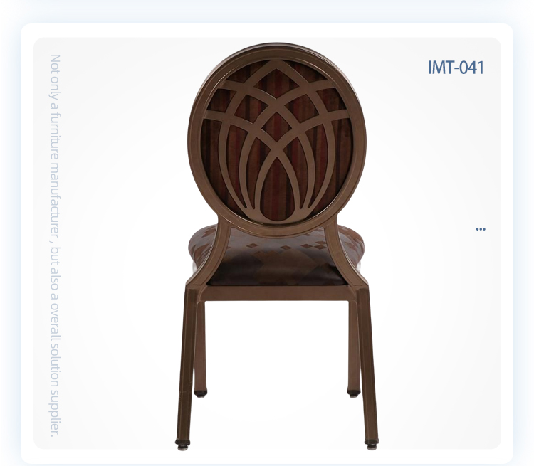 2023 hot sale Antique design stackable wedding banquet round back Louis chairs