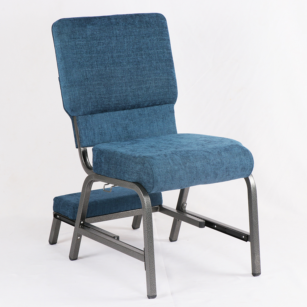 Hot selling modern design metal theater chairs with knee bones and luxurious fabric church furniture for use in auditori 9