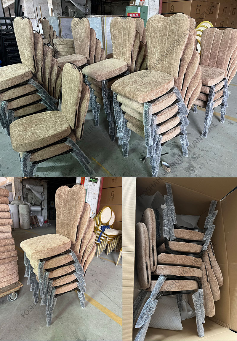 Wholesale fancy modern aluminum stacking chairs, church wedding chairs, rocking chairs-MHJ furniture 10