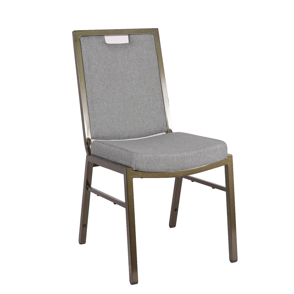 Modern furniture hotel banquet restaurant stainless steel wedding dining room chairs for event 1