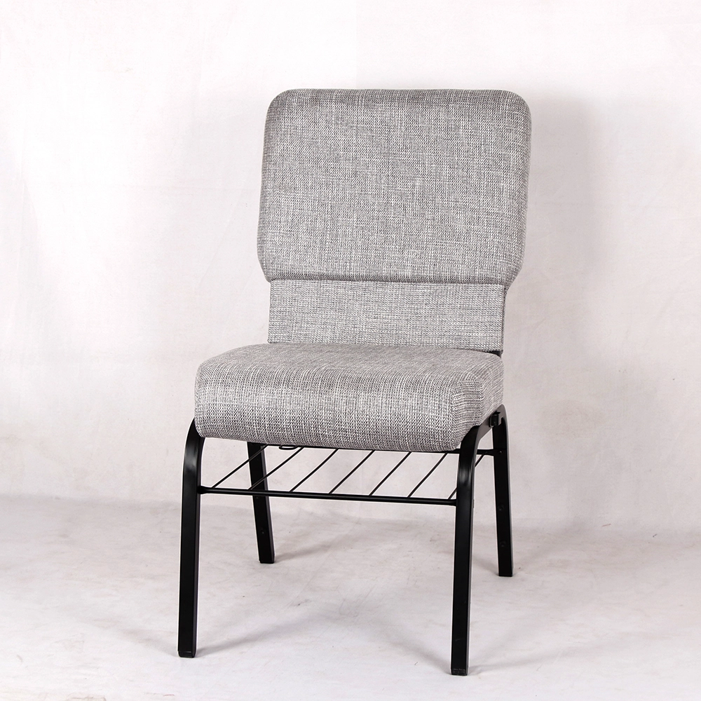 Customized church chair with rack and pocket manufacturers From China | MHJ furniture 1