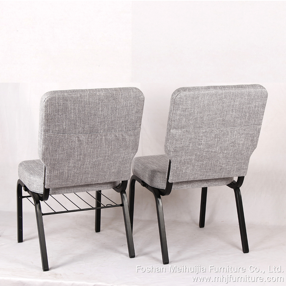 Customized church chair with rack and pocket manufacturers From China | MHJ furniture 9
