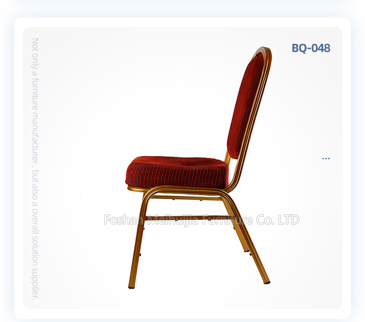 5 stars banquet seating hotel banquet hall chairs with curve cushion