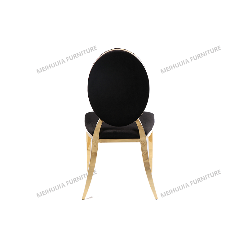Luxury Hotel Hall Banquet Chair High Back Aluminium Metal Stacking Dining Chair 12