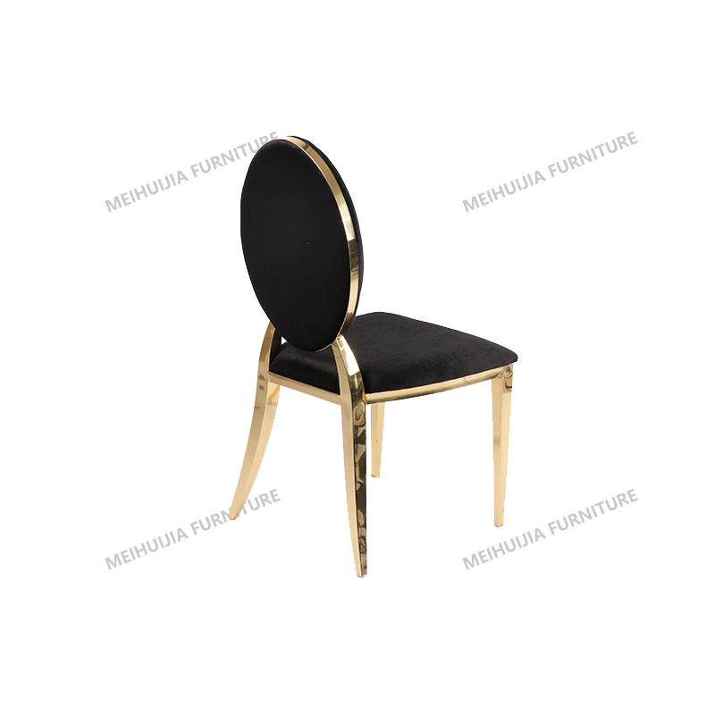 Luxury Hotel Hall Banquet Chair High Back Aluminium Metal Stacking Dining Chair 11