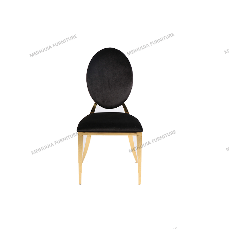 Luxury Hotel Hall Banquet Chair High Back Aluminium Metal Stacking Dining Chair 9