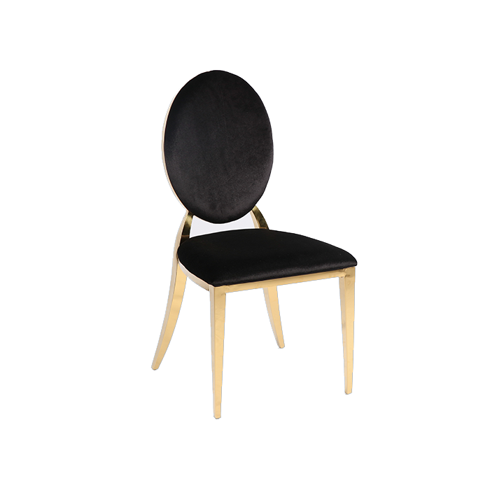 Luxury Hotel Hall Banquet Chair High Back Aluminium Metal Stacking Dining Chair 8