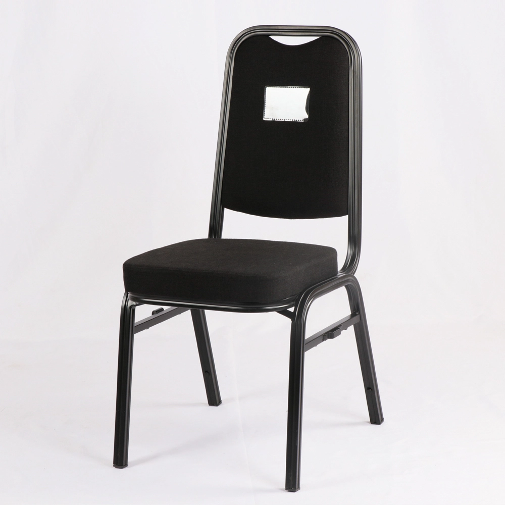 Luxury Hotel Hall Banquet Chair High Back Aluminium Metal Stacking Dining Chair 1