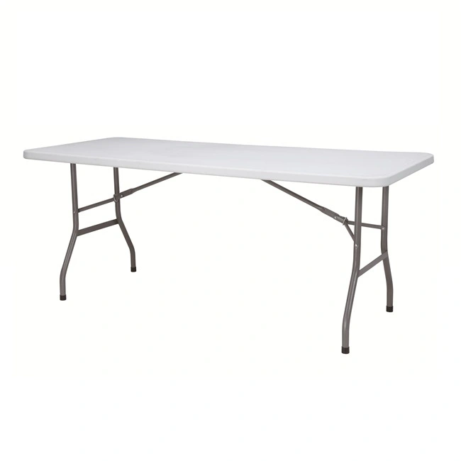 Outdoor Hdpe Picnic 6Ft Pe Rectangular Folding Plastic Table Mesas Plegables For Outdoor 1