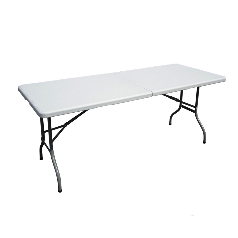 Outdoor Hdpe Picnic 6Ft Pe Rectangular Folding Plastic Table Mesas Plegables For Outdoor 9